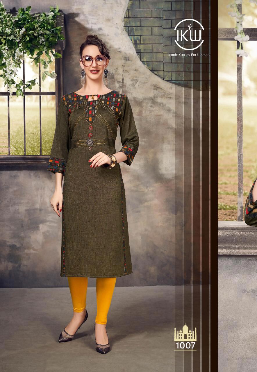Pink Vol-6 IKW Designs Straight Kurti Wholesaler Surata Pink Vol-6 IKW Designs Straight Kurti Wholesaler Surata